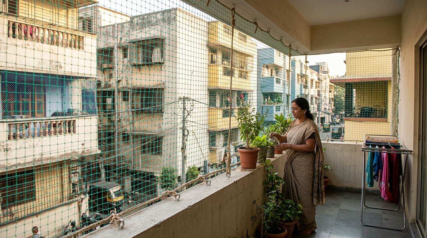 Grill Balcony Safety Nets